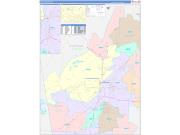 Floyd County, GA Wall Map Color Cast Style 2023