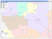 Floyd County, IA Wall Map Color Cast Style 2023