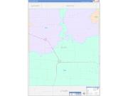 Floyd County, TX Wall Map Color Cast Style 2022