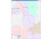 Forrest County, MS Wall Map Color Cast Style 2022