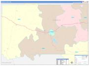 Franklin County, MS Wall Map Color Cast Style 2022