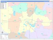 Freeborn County, MN Wall Map Color Cast Style 2022