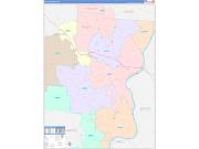 Gallia County, OH Wall Map Color Cast Style 2022