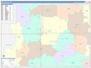 Garfield County, OK Wall Map Color Cast Style 2023