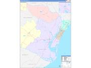 Georgetown County, SC Wall Map Color Cast Style 2022