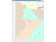 Grady County, GA Wall Map Color Cast Style 2022