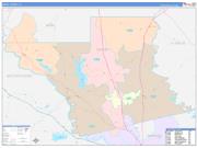 GrantParish (County), LA Wall Map Color Cast Style 2023