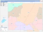 Grant County, OK Wall Map Color Cast Style 2023