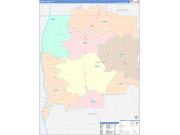 Greene County, IL Wall Map Color Cast Style 2023
