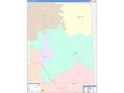 Greene County, MS Wall Map Color Cast Style 2022