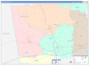 Haralson County, GA Wall Map Color Cast Style 2023