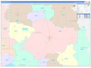 Hardin County, OH Wall Map Color Cast Style 2022
