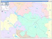 Harrison County, OH Wall Map Color Cast Style 2022