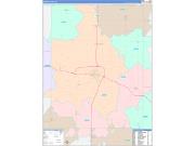 Henry County, IA Wall Map Color Cast Style 2022