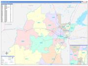 Hinds County, MS Wall Map Color Cast Style 2022