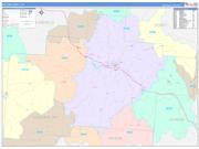 Hocking County, OH Wall Map Color Cast Style 2022