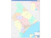 Horry County, SC Wall Map Color Cast Style 2022
