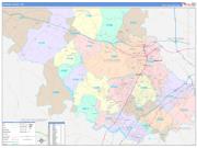 Howard County, MD Wall Map Color Cast Style 2022