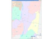 Itawamba County, MS Wall Map Color Cast Style 2022