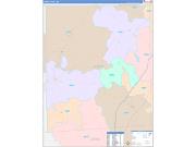 Jasper County, MS Wall Map Color Cast Style 2022
