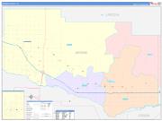 Jerome County, ID Wall Map Color Cast Style 2023