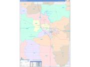 Johnson County, IA Wall Map Color Cast Style 2022