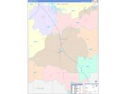 Johnson County, IL Wall Map Color Cast Style 2022