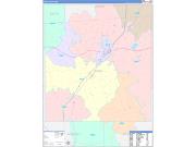 Jones County, MS Wall Map Color Cast Style 2022
