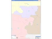 Kent County, TX Wall Map Color Cast Style 2022