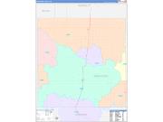 Kingfisher County, OK Wall Map Color Cast Style 2023