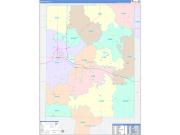 Knox County, IL Wall Map Color Cast Style 2022