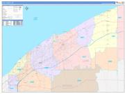 Lake County, OH Wall Map Color Cast Style 2022
