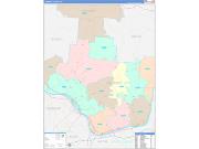 Lawrence County, OH Wall Map Color Cast Style 2022