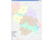 Limestone County, TX Wall Map Color Cast Style 2022