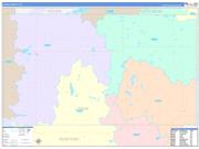 Logan County, ND Wall Map Color Cast Style 2022