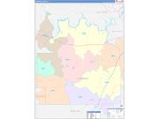 Lowndes County, AL Wall Map Color Cast Style 2022