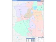 Lowndes County, GA Wall Map Color Cast Style 2022