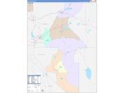 Lyon County, NV Wall Map Color Cast Style 2022
