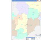 Macon County, GA Wall Map Color Cast Style 2022