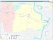 MadisonParish (County), LA Wall Map Color Cast Style 2023