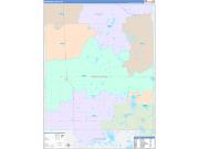 Mahnomen County, MN Wall Map Color Cast Style 2022