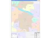 Marion County, IA Wall Map Color Cast Style 2022