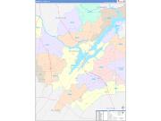 Marshall County, AL Wall Map Color Cast Style 2023