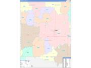 Marshall County, IA Wall Map Color Cast Style 2022