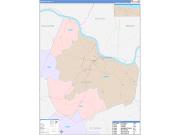 Mason County, KY Wall Map Color Cast Style 2022