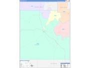 Mason County, TX Wall Map Color Cast Style 2022