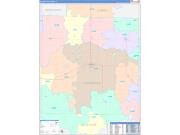 McDonough County, IL Wall Map Color Cast Style 2022