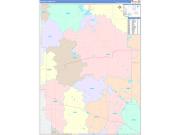 McHenry County, ND Wall Map Color Cast Style 2022