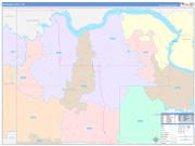 McKenzie County, ND Wall Map Color Cast Style 2022