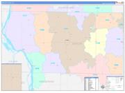 Mercer County, IL Wall Map Color Cast Style 2023